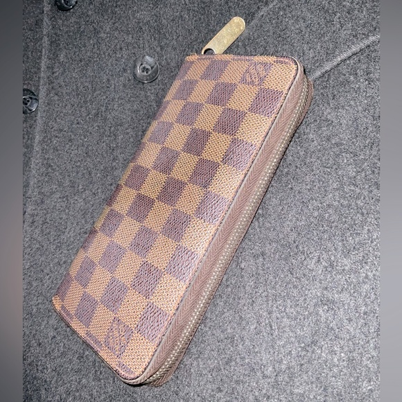 ✅ AUTHENTIC LONG DAMIER ZIP WALLET  LOUIS VUITTON - Picture 10 of 12
